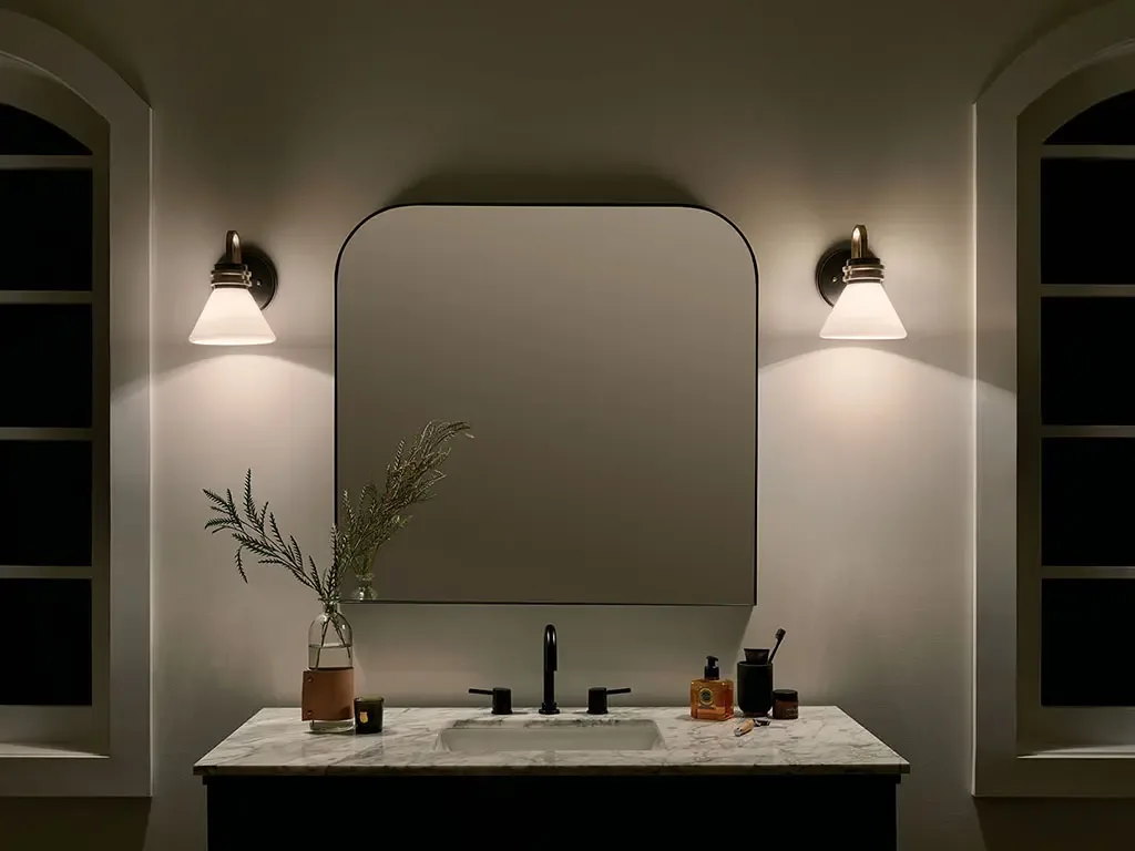 APPLIQUE MURALE NOIRE ET BRONZE CHAMPAGNE - FARUM 55153BK - Image 6