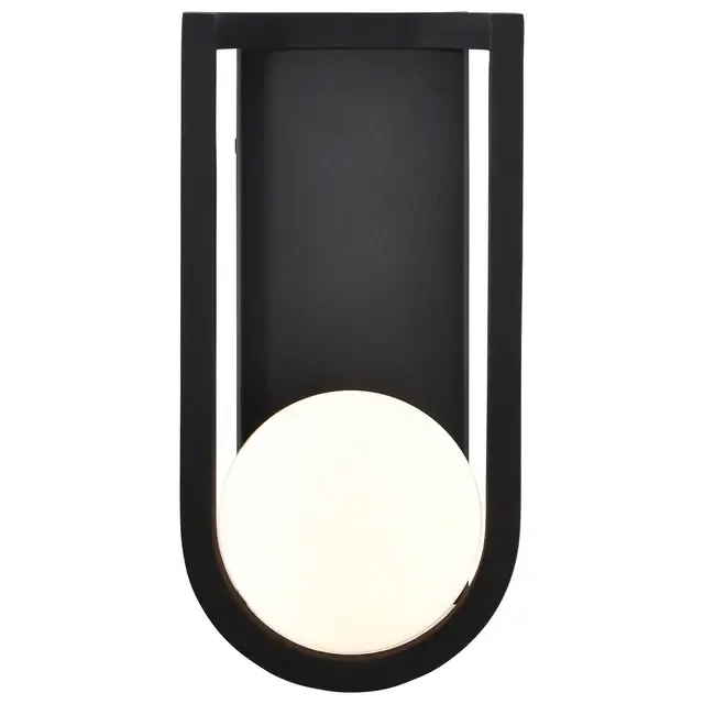 MATTE BLACK OUTDOOR LED WALL LIGHT - CRADLE 62-1619 - Image 2