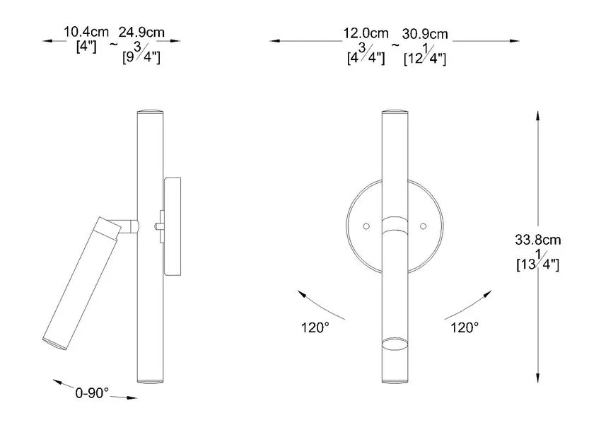 MURALE LECTURE DEL NICKEL BROSSÉ - FOREST 917-3S-BN-LED - Image 6