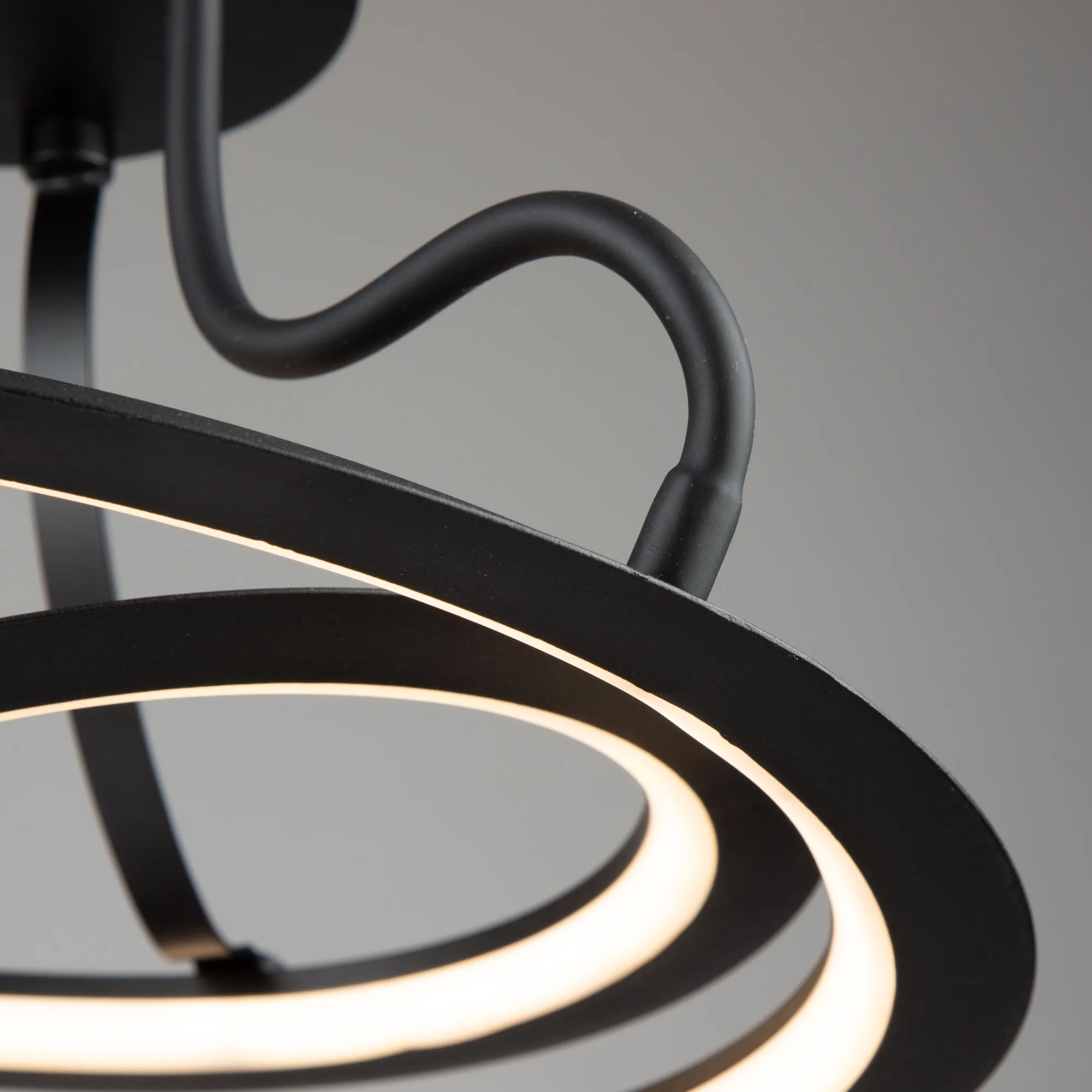 SEMI-PLAFONNIER NOIR DEL - ARA AC7676BK - Image 4