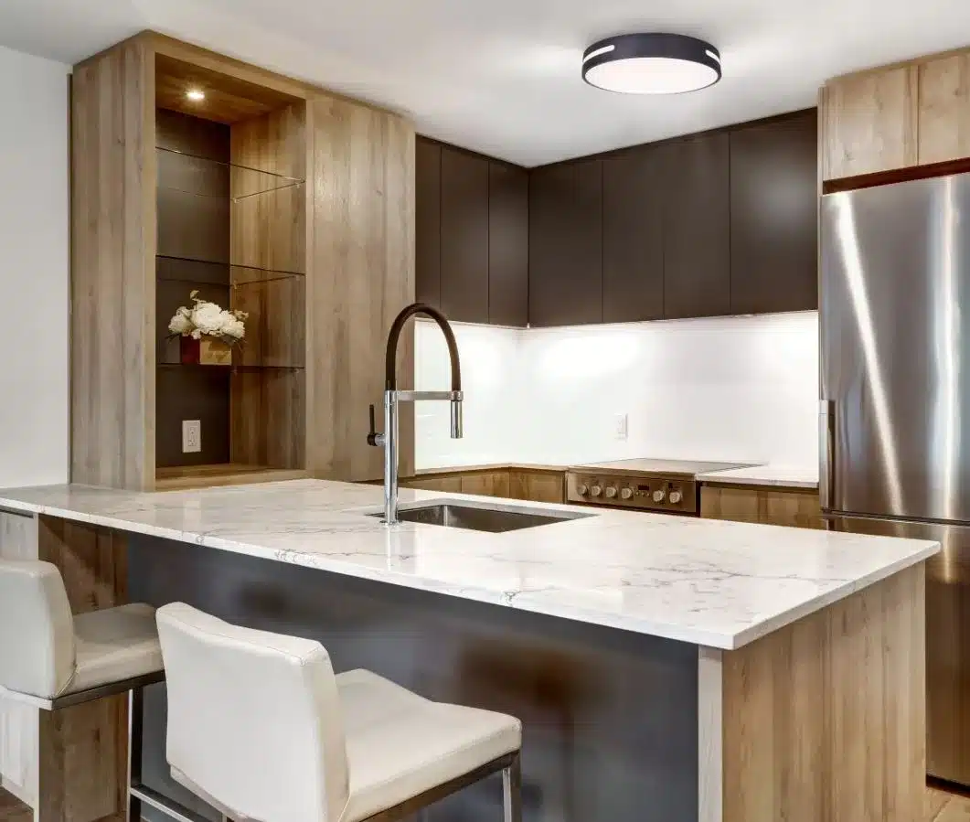 PLAFONNIER NOIR DEL CCT INTÉGRÉ 13Po  DEL NIVEN CANARM CL-19-13-BK - Image 2