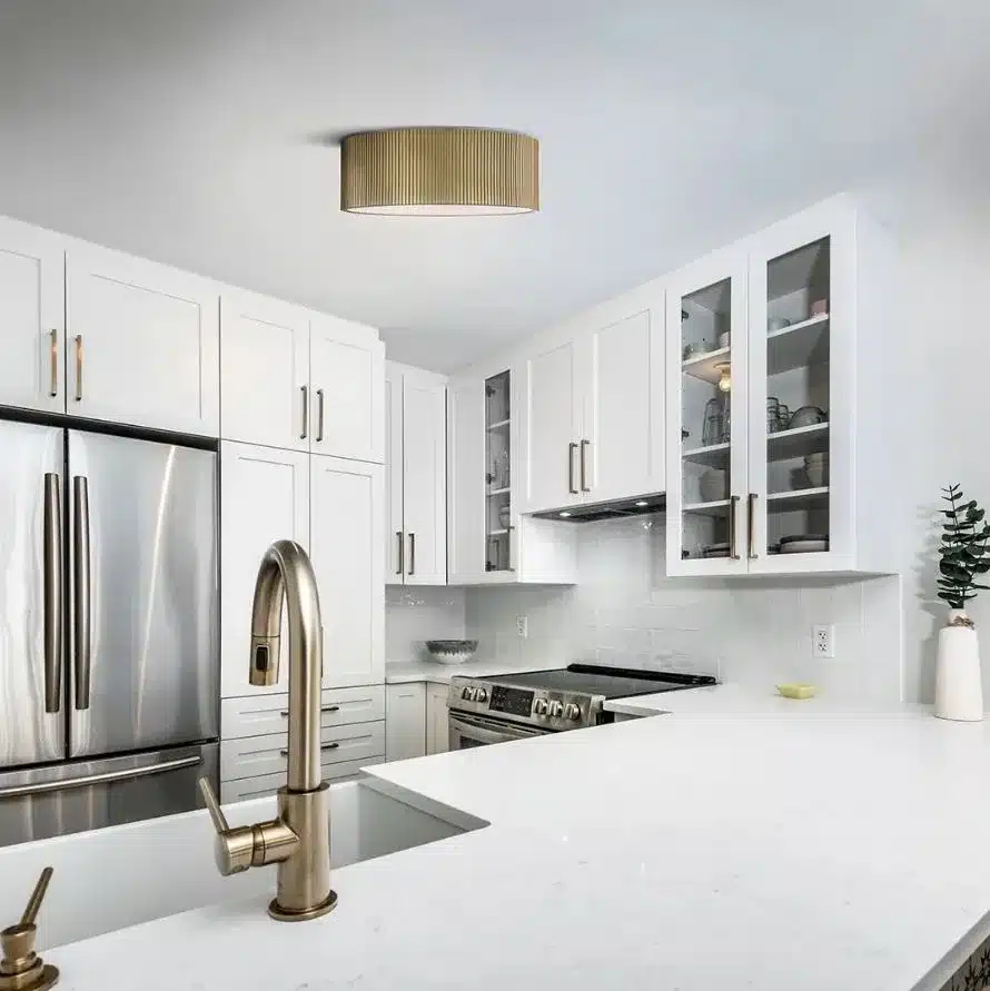 PLAFONNIER DORÉ SCARLETT - IFM1208A15PGD - Image 2