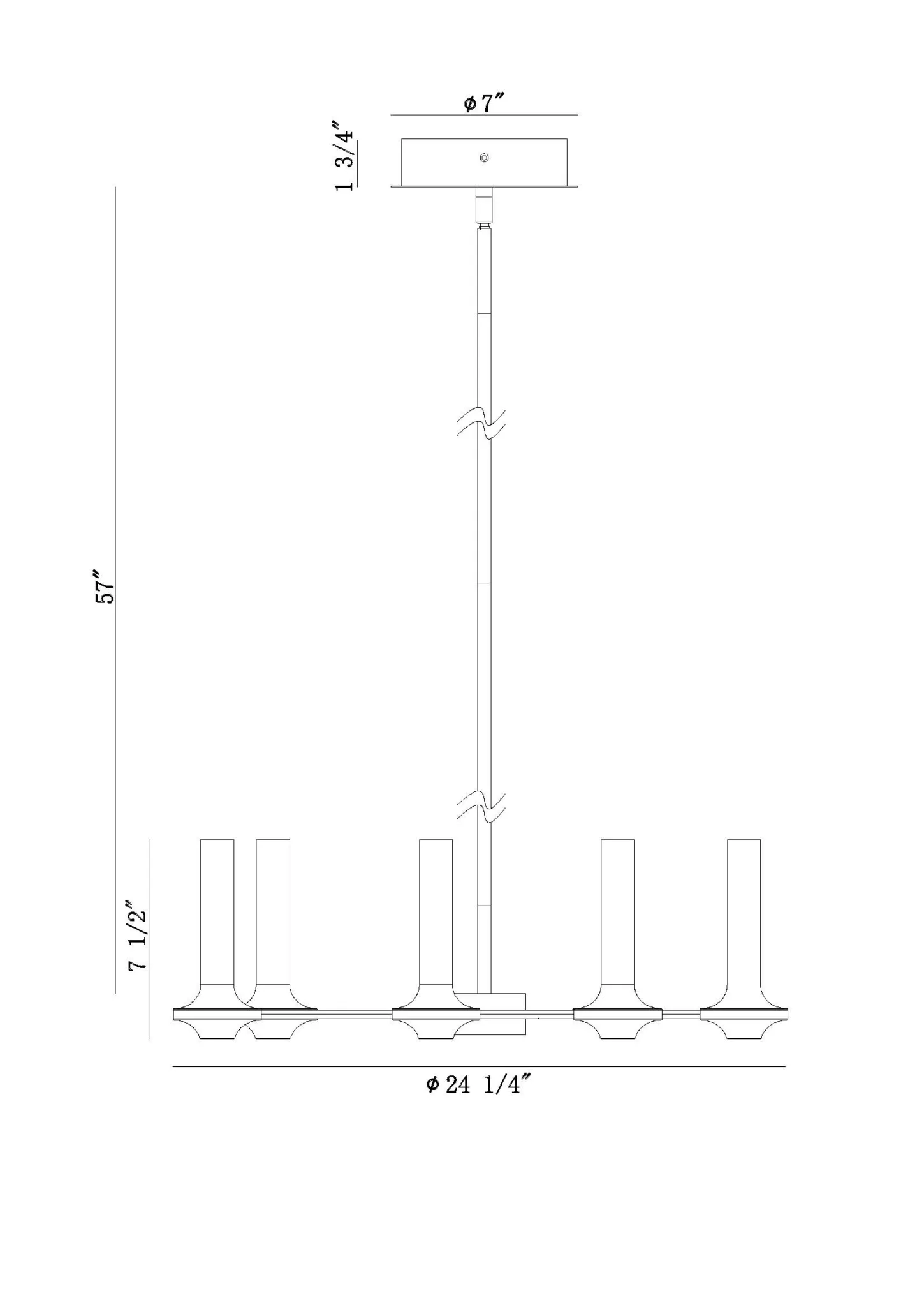 BLACK AND BRASS LED PENDANT LIGHT - TORCIA 45712-012 - Image 5