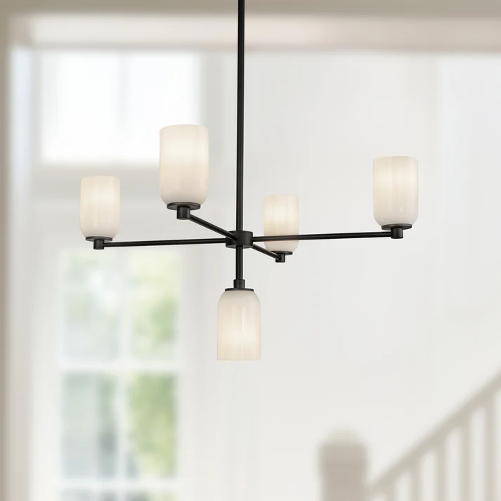 BLACK CHANDELIER - NOLA CH57731BK-GO - Image 3