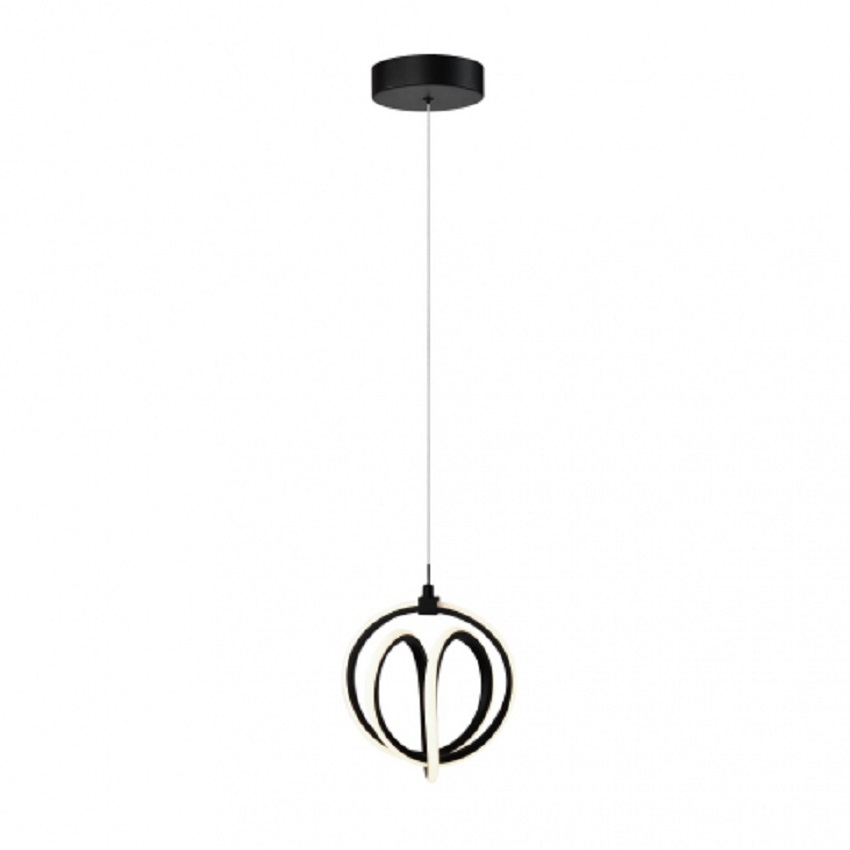 SINGLE PENDANT WITH INTEGRATED LED – ROSE AC6730BK