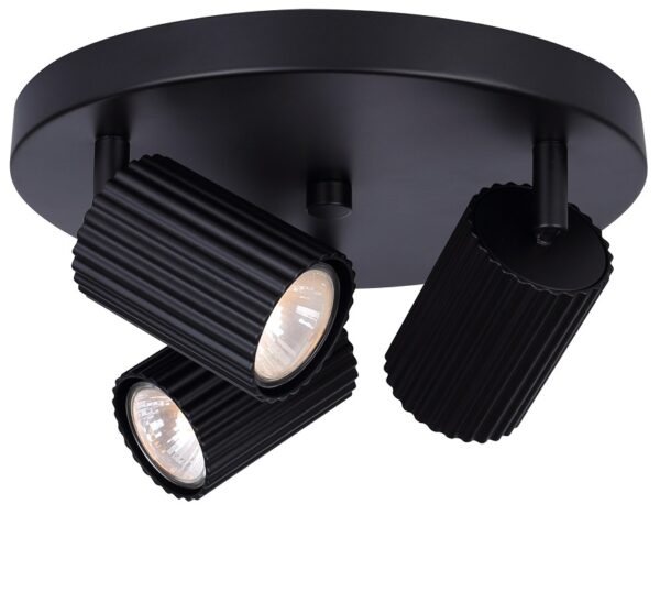 PROJECTEUR PLAFONNIER 3L NOIR REXTON ICW1119A03BK