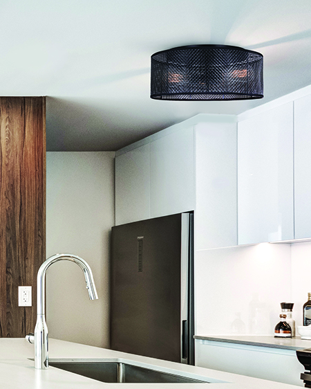 PLAFONNIER NOIR BELLAMY IFM1149A15BK CANARM - Image 2