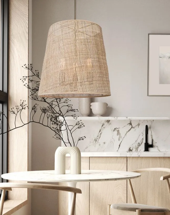 SUSPENDU ROTIN NATUREL ET OR- MIA ICH2207B03GD18 - Image 2