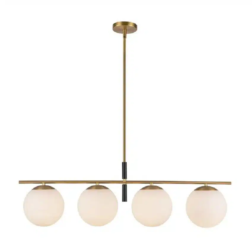 SUSPENSION LINÉAIRE DORÉ ET NOIR ZURI LP421437BGOP