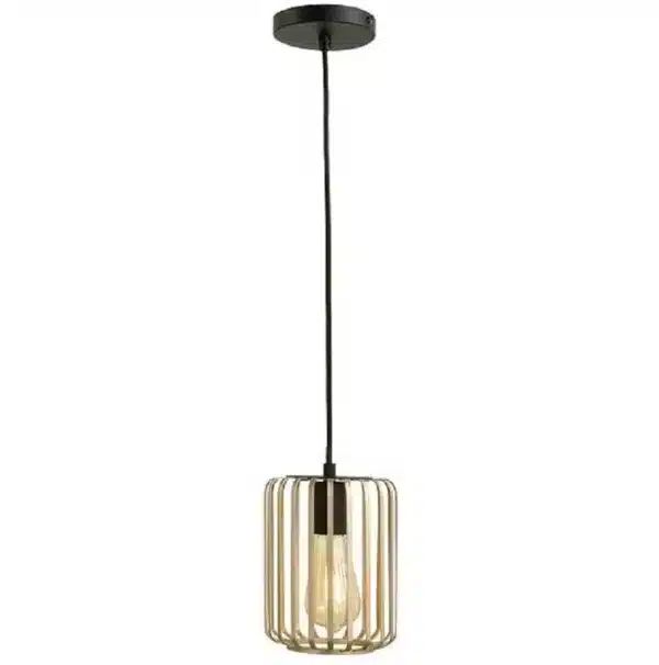 SUSPENSION SIMPLE OR ET NOIR SUSPENDI CN8172-BKGD