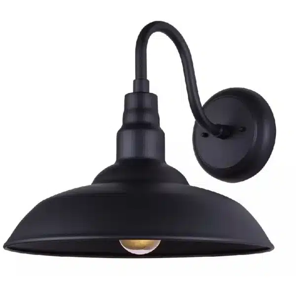 Valec Black Outdoor Farmhouse Wall Sconce (IOL694)