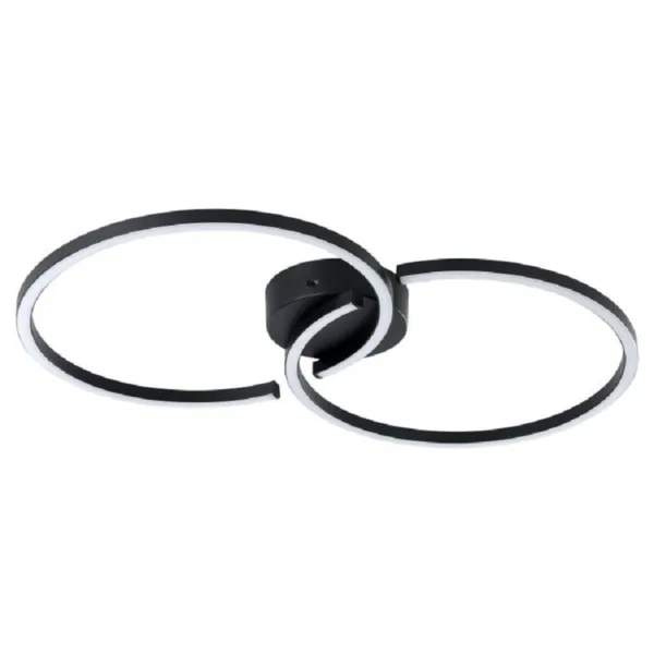 PLAFONNIER NOIR DEL -AMANDOLO - 206285A