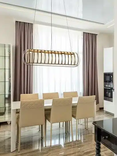 SUSPENSION LINÉAIRE NOIR ET OR DEL INTÉGRÉ CN9464BKGD NOVA - Image 2