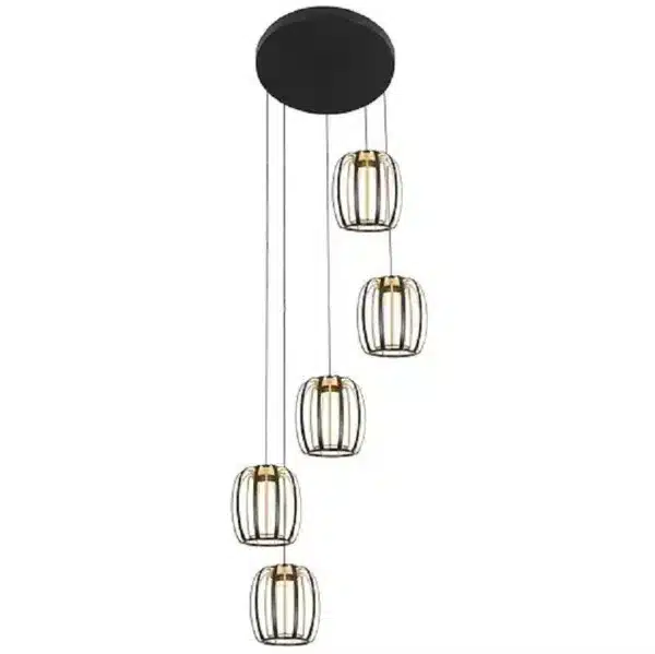 SUSPENSION DEL INTÉGRÉ NOIR ET OR CN9465-BKGD NOVA