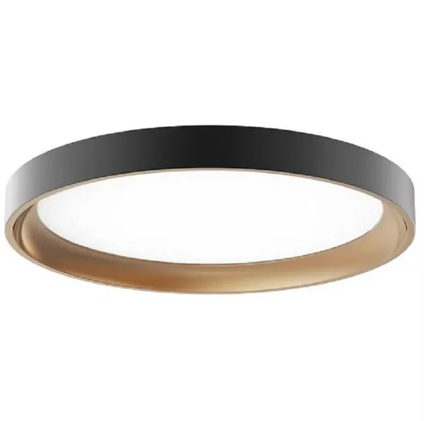 PLAFONNIER NOIR ET OR 12'' SOTTILE CNX-SM12-C26BKGD