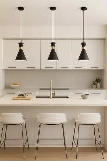 Black and Gold Single Pendant – CN8036-BKGD - Image 2