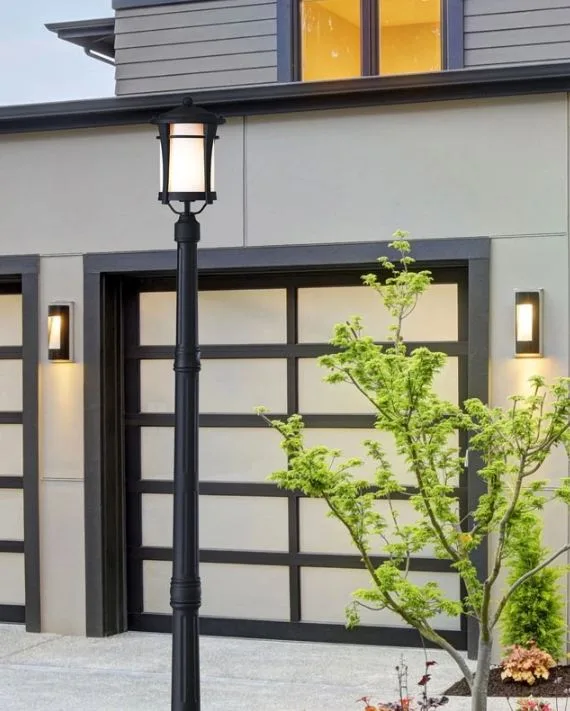 LAMPADAIRE EXTERIEUR 1L NOIR- MAYA IOL201BK - Image 3