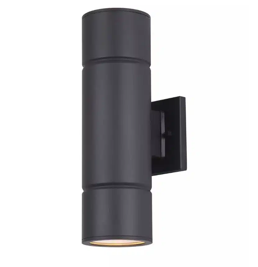 BLACK CYLINDER OUTDOOR WALL LIGHT-TAYLIN IOL573BK