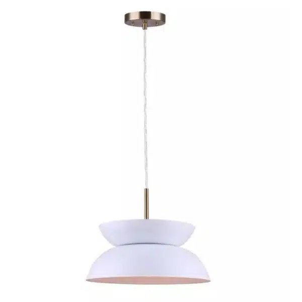 SUSPENDU METAL BLANC ET OR MILA IPL1096A01GDW