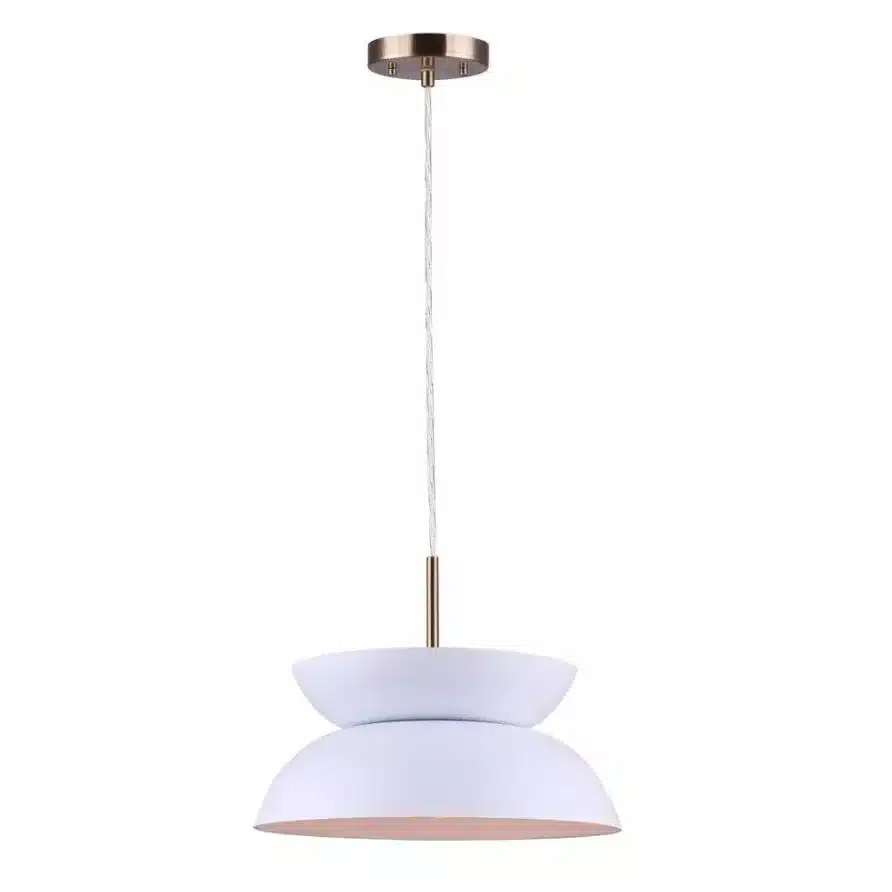 SUSPENDU METAL BLANC ET OR MILA IPL1096A01GDW