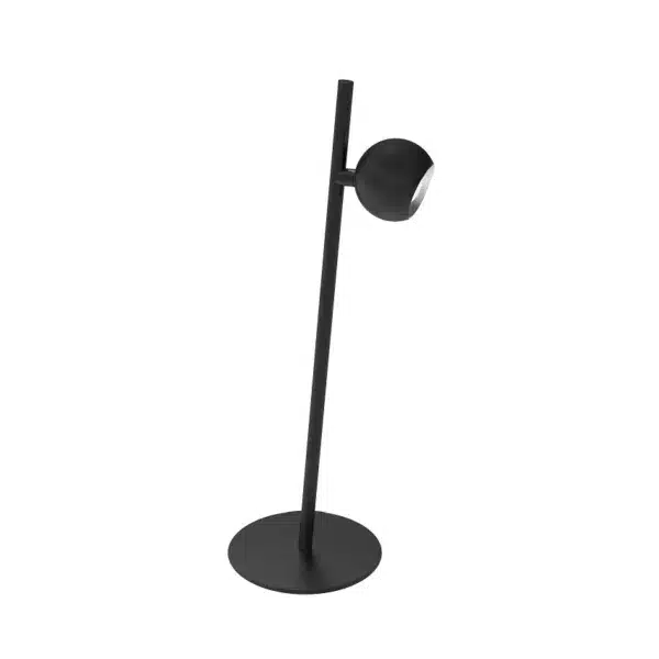 LAMPE DE TABLE NOIR SATINÉ FER-165LEDT-SB