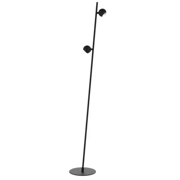 LAMPE DE PLANCHER NOIR SATINÉ FER-5010LEDF-SB