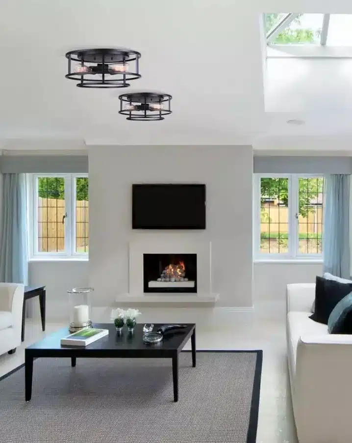 PLAFONNIER 3L NOIR-LUCA IFM757A16BK - Image 2