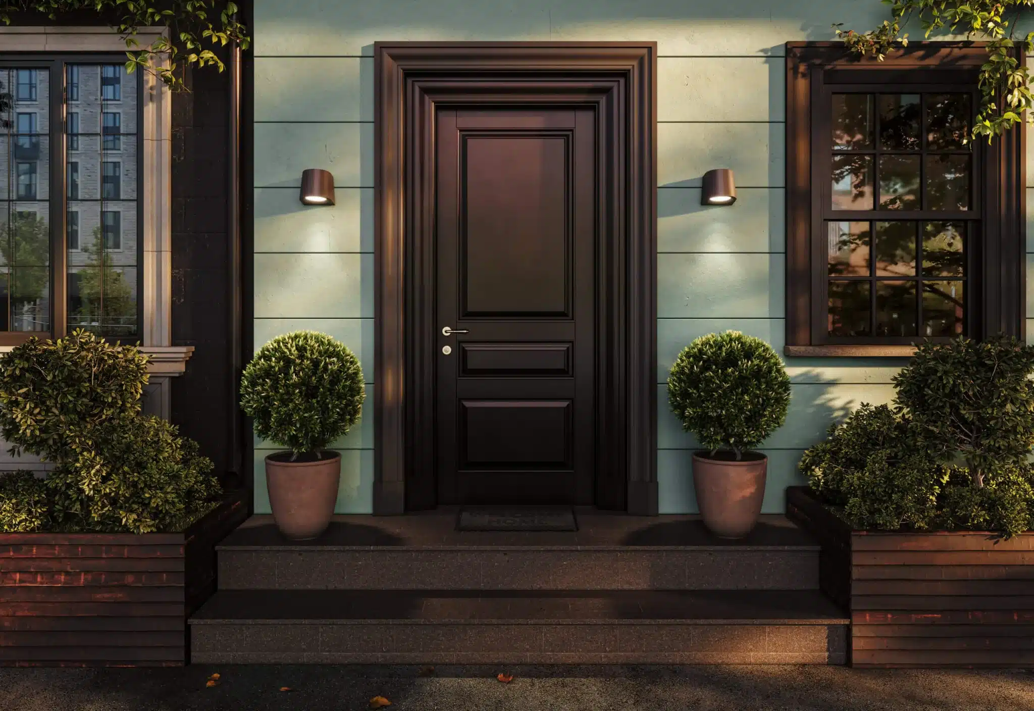 MURALE EXTERIEUR NOIR DEL SHIELD DSWC05-CC-BK DALS - Image 3