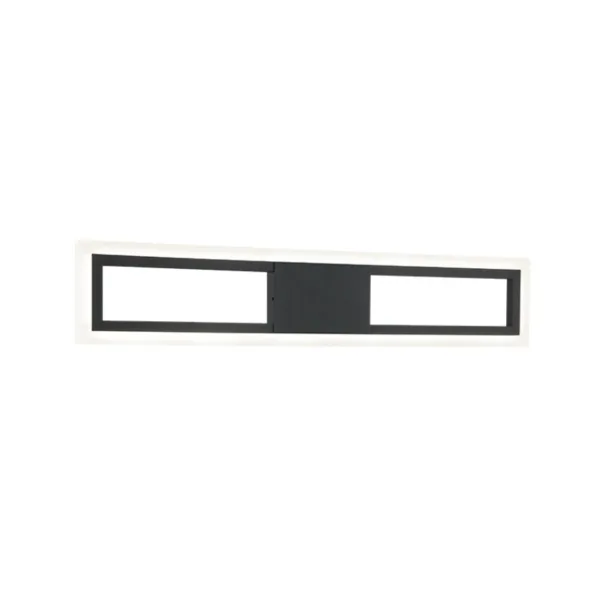 BLACK LED VANITY WALL LIGHT- VALANCE S02524MB