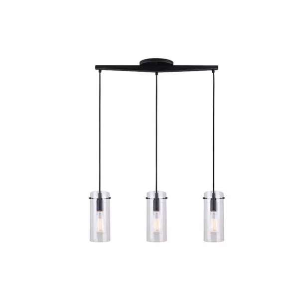 BLACK TRIPLE LINEAR PENDANT- JONI IPL759A03BK