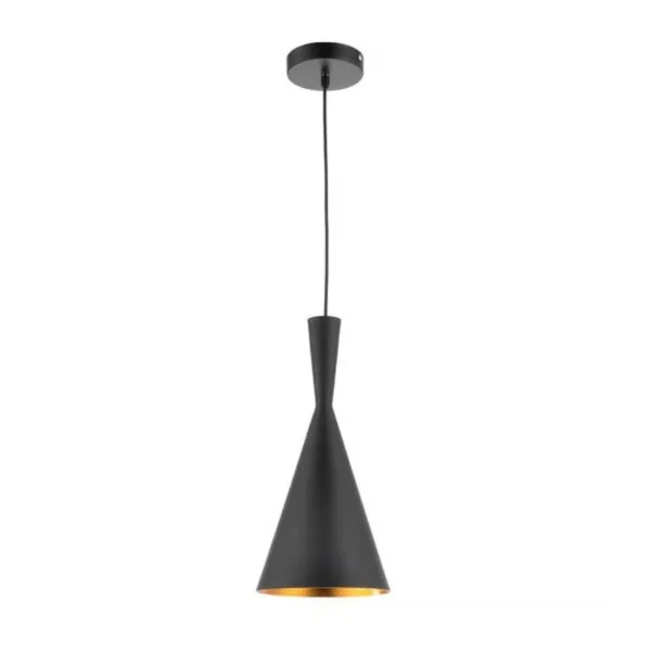 BLACK AND GOLD SINGLE PENDANT LIGHT- SUSPENDI CN8170-BKGD