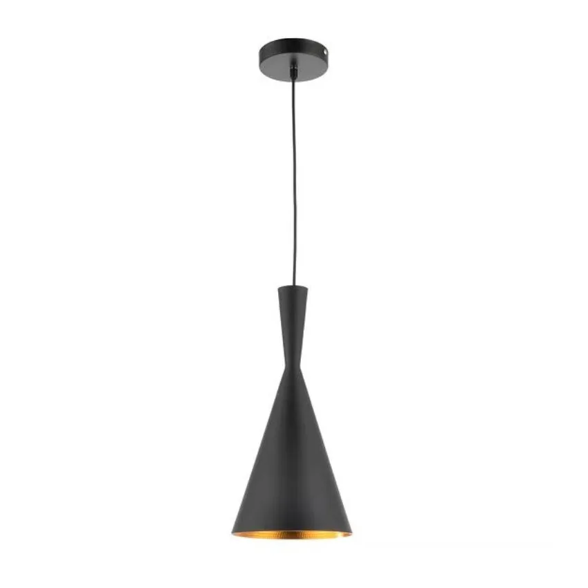 SUSPENSION SIMPLE NOIR ET OR- SUSPENDI CN8170-BKGD