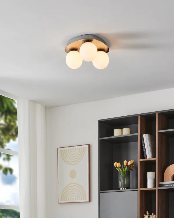 BRUSHED NICKEL FLUSH MOUNT - CASTROVIDO 207115A