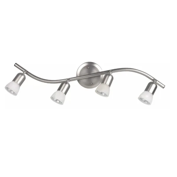 4-LIGHT ADJUSTABLE TRACK LIGHT IN BRUSHED PEWTER- JAMES IT356A04BPT