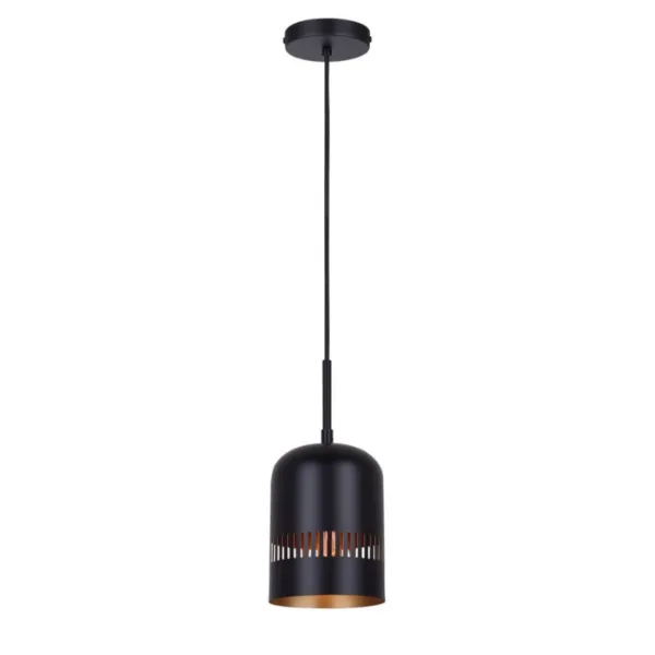 BLACK AND GOLD SINGLE PENDANT- MILES IPL1207A01BK6