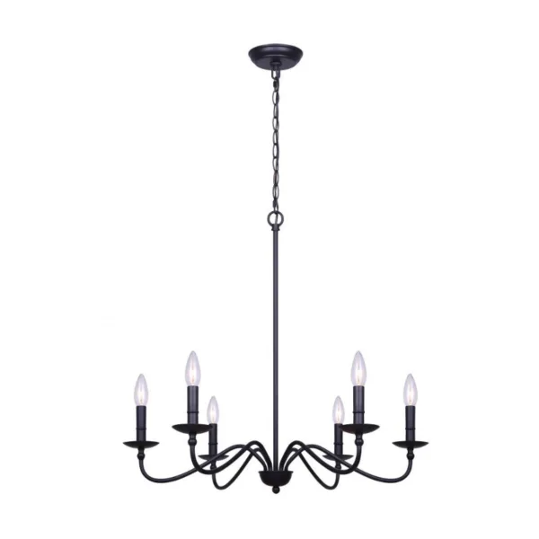CHANDELIER 6L NOIR- BETTY ICH691B06BK