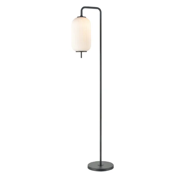 BLACK FLOOR LAMP- MOUNT PEARL DVP40016GR-RIO