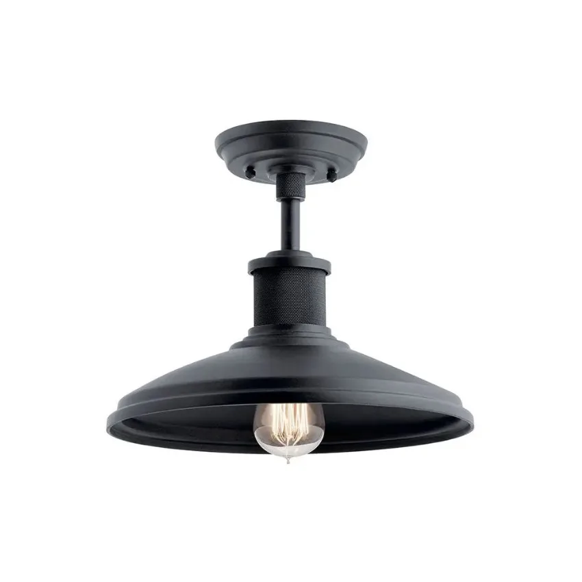 TEXTURED BLACK OUTDOOR PENDANT - ALLENBURY 49982BKT - Image 2