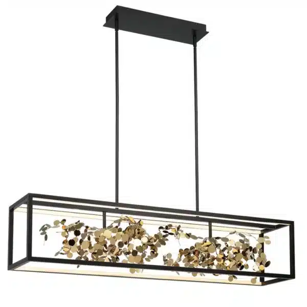 SUSPENSION DEL LINÉAIRE NOIRE ET DORÉE - TERLIZZI 10106-02
