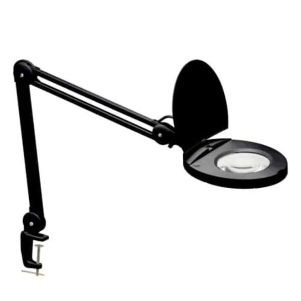 LAMPE LOUPE 5D NOIRE DEL - DMLED10-A-5D-BK