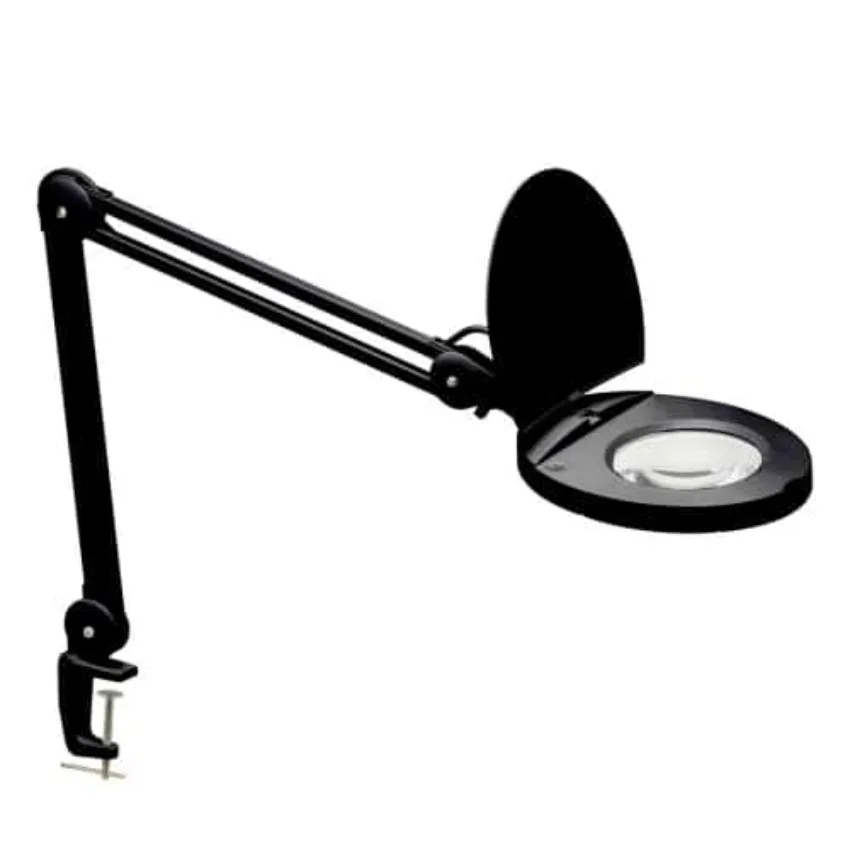 LAMPE LOUPE 5D NOIRE DEL - DMLED10-A-5D-BK