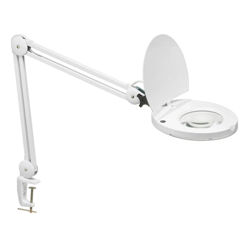 WHITE 5D MAGNIFIER LAMP LED - DMLED10-A-5D-WH