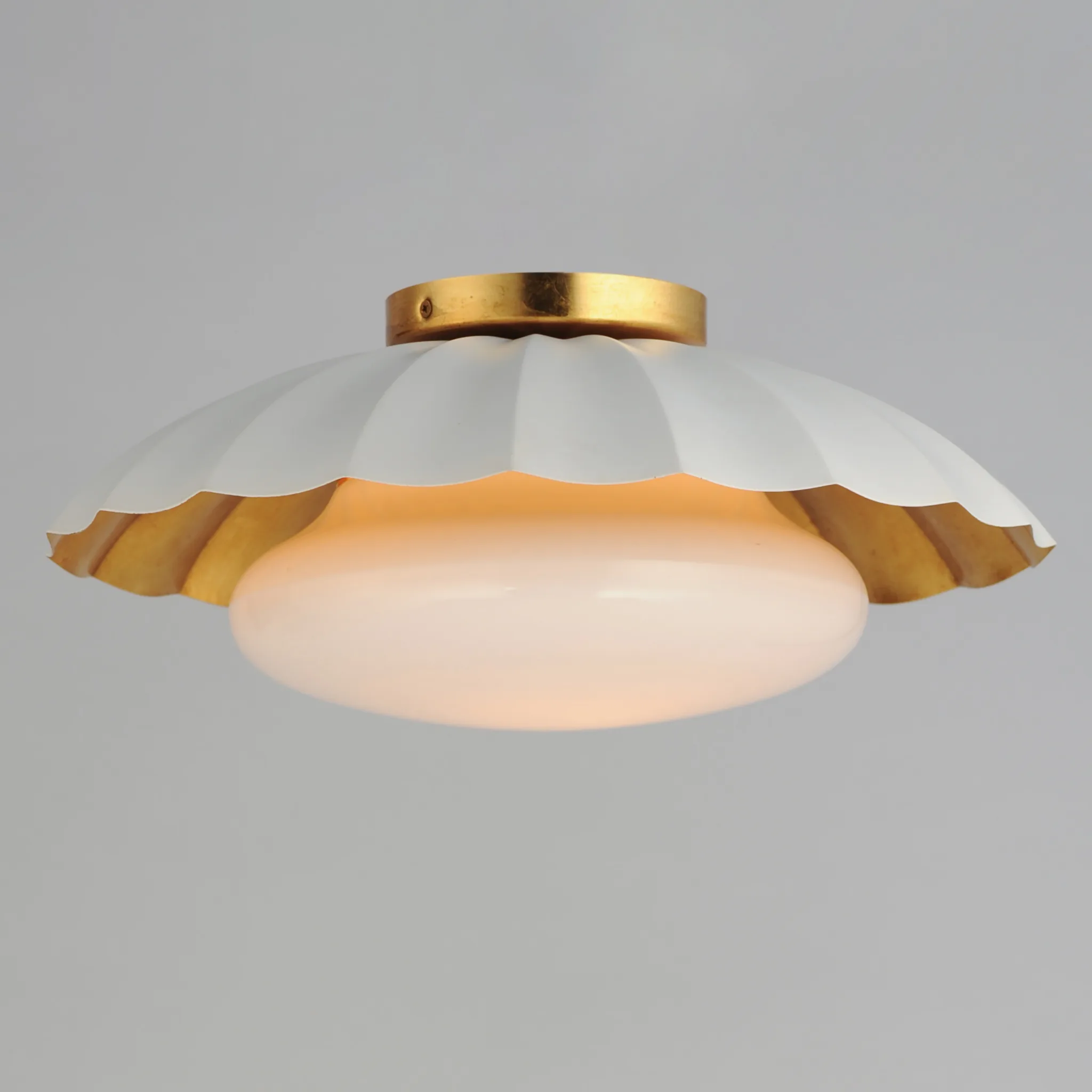 PLAFONNIER BLANC ET OR- PRIMROSE 18059MWGL - Image 2