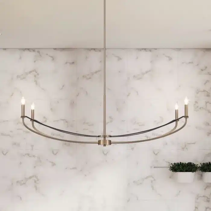 BLACK AND GOLD CHANDELIER- SUSSEX 207372A - Image 2