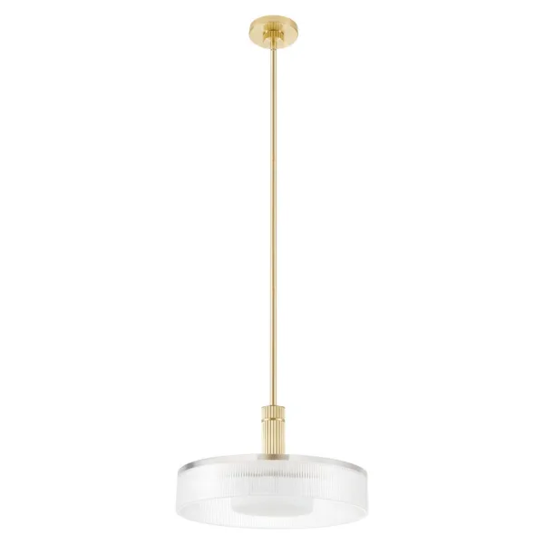 1-Light Champagne Pendant- COMO 207406A
