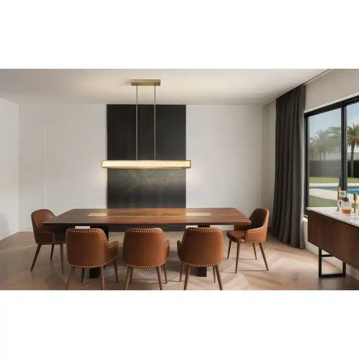 GOLD LINEAR LED PENDANT- COURTNEY 207413A - Image 2