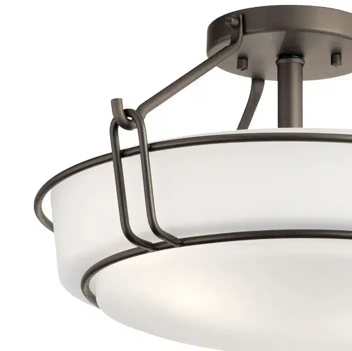 BRONZE 3-L SEMI FLUSHMOUNT- ALKIRE 44085OZ - Image 4