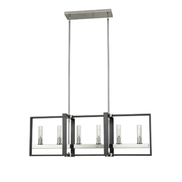 Black and nickel linear pendant- BLAIRMORE DVP30202SN-GR