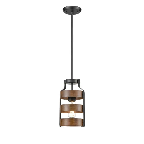 SUSPENSION 1L NOIR ET BOIS- FORT GARRY DVP41821GR-IW
