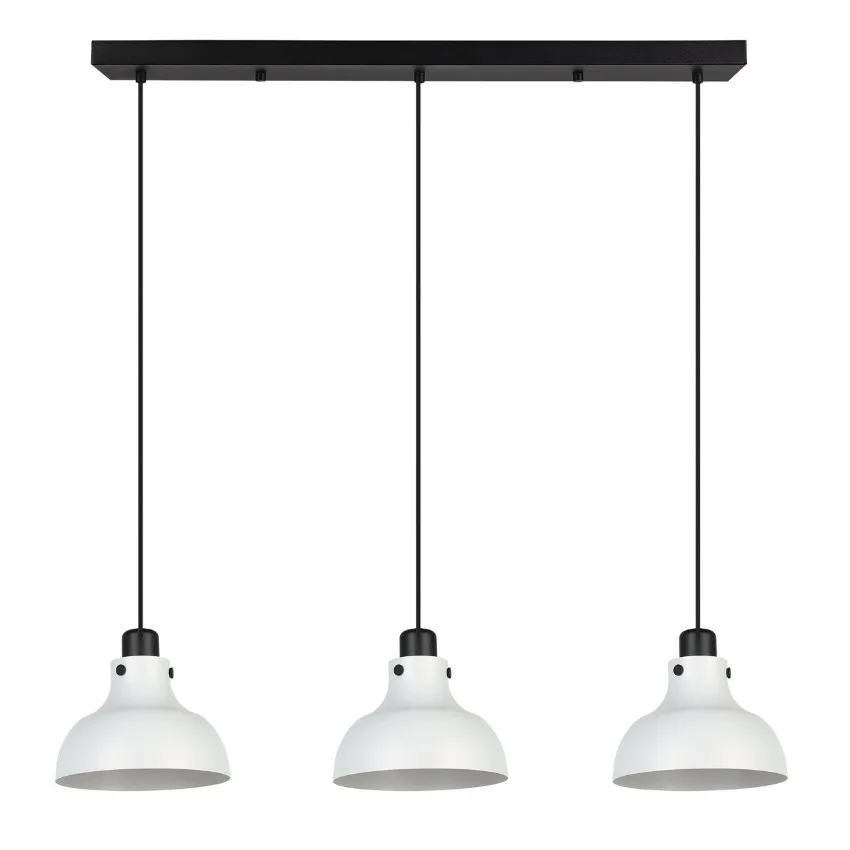 BLACK AND WHITE LINEAR PENDANT- MATLOCK 43826A